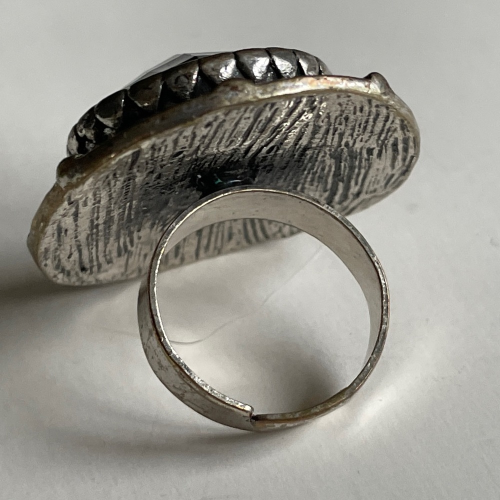 Vintage Statement Ring Adjustable - image 2